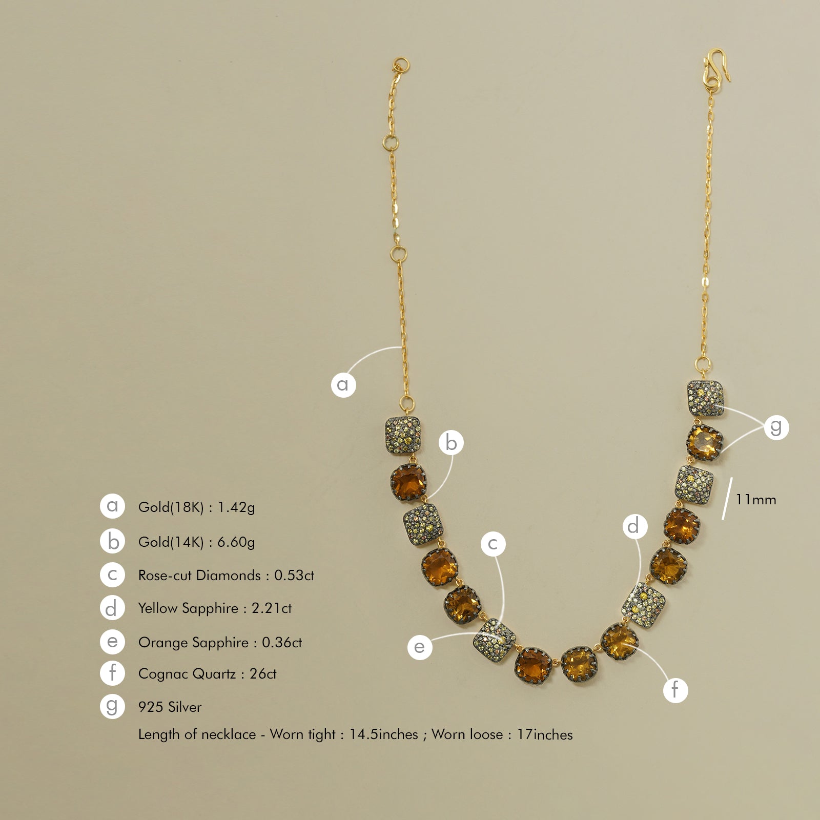 Cairo Honey Necklace