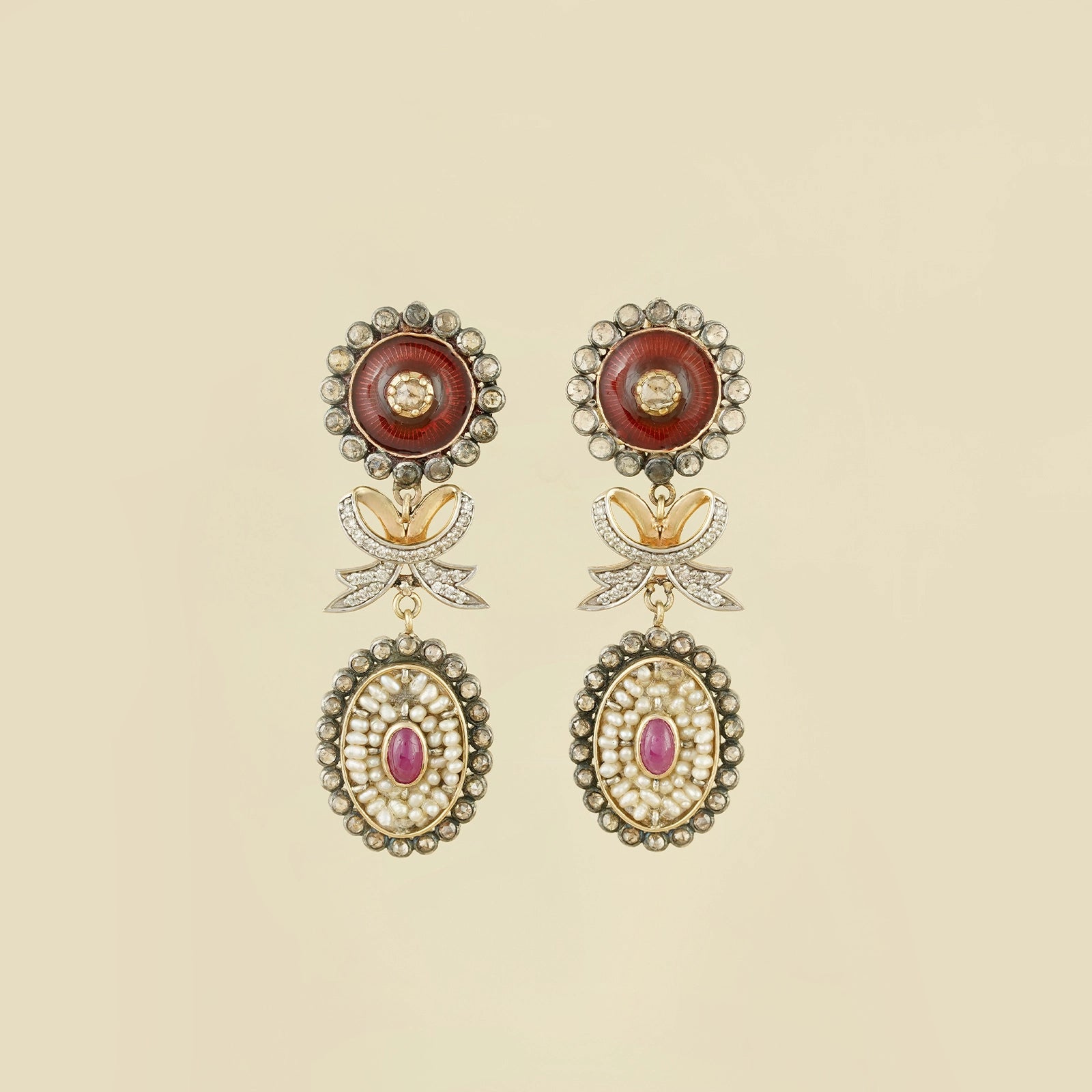 Gina Crimson Earrings