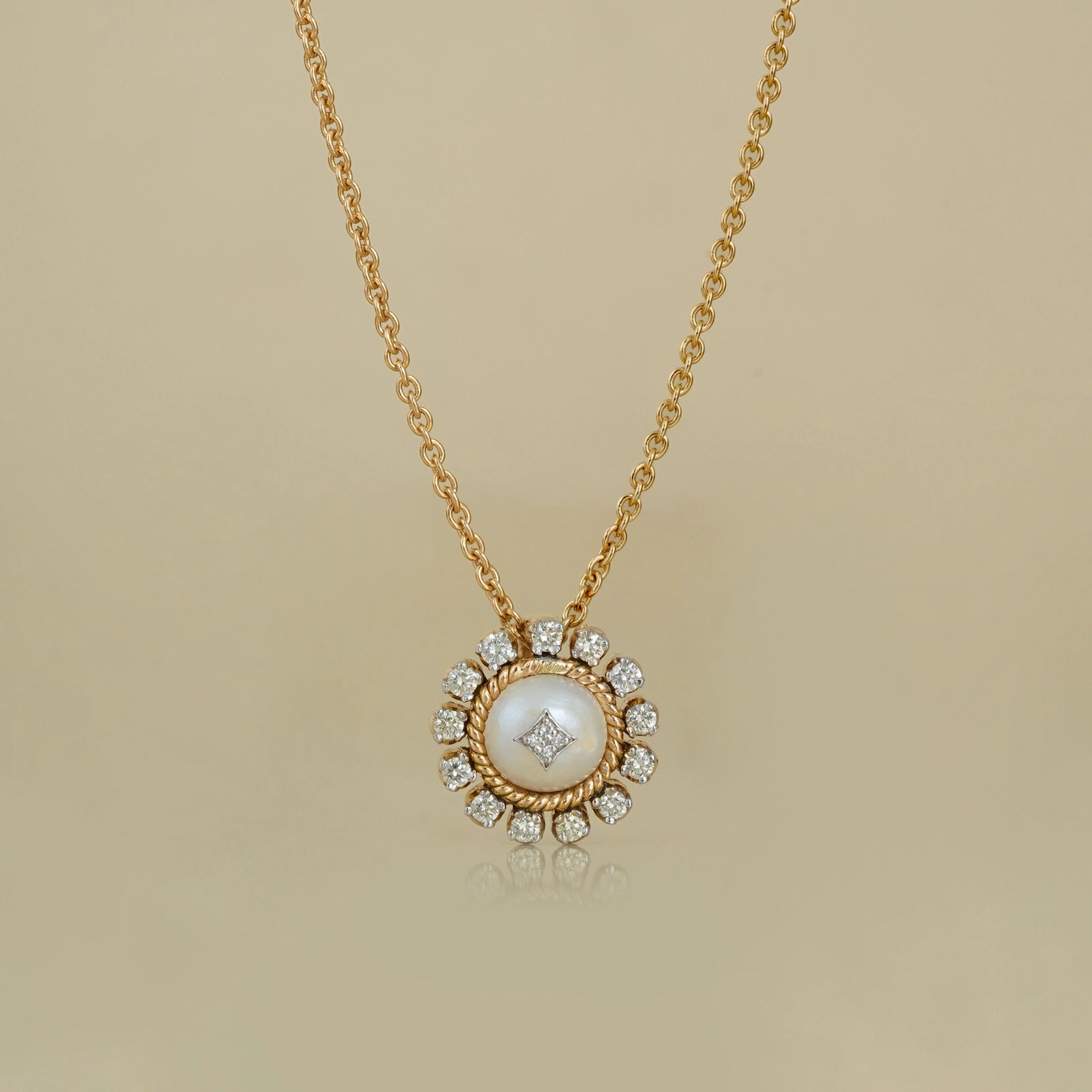 Zoe Snow Pendant Necklace
