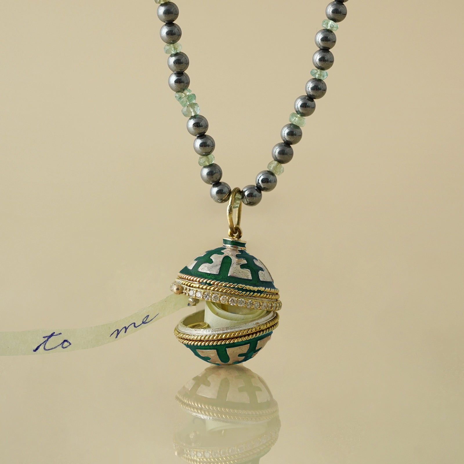 Sage Eva Message Locket