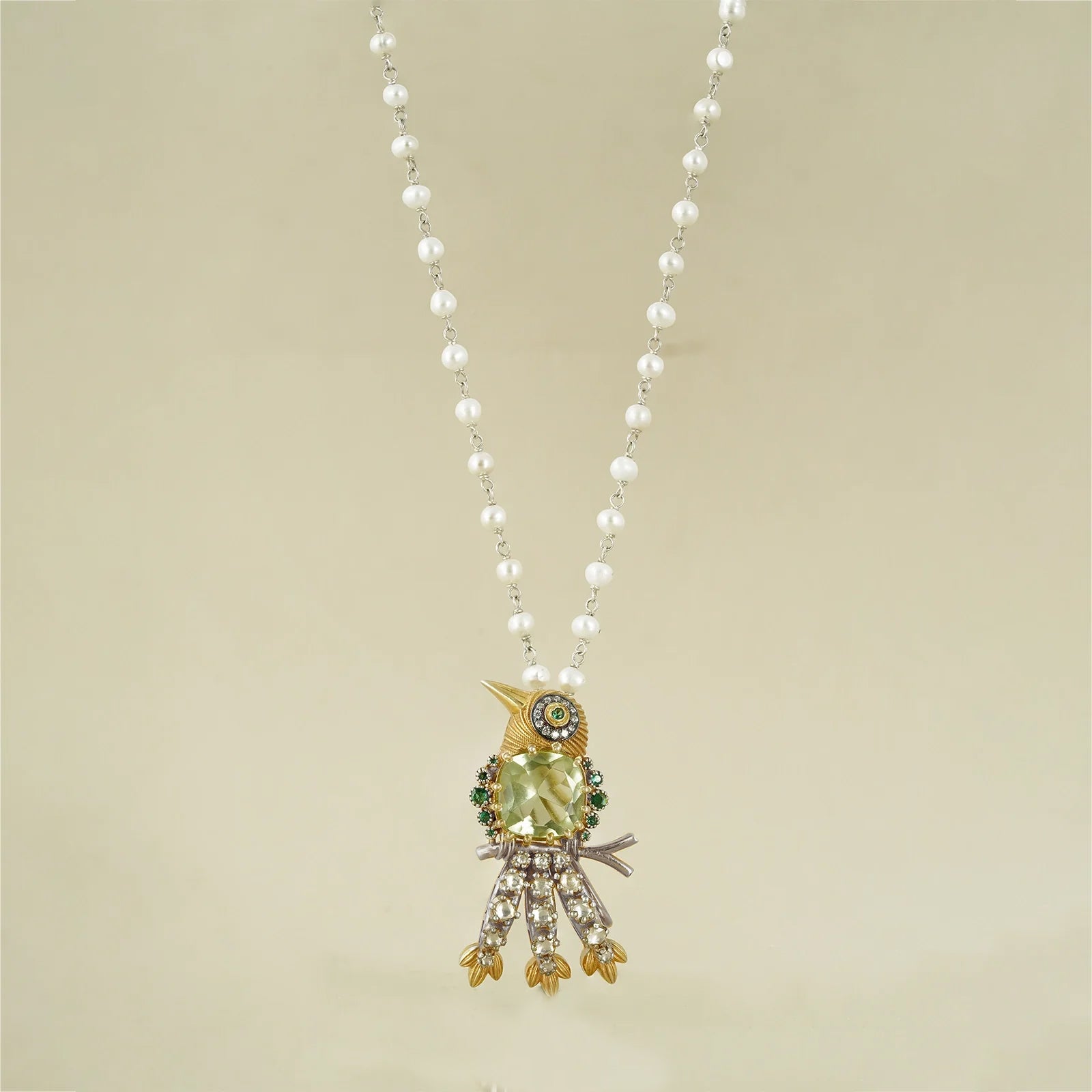 Lovebird brooch and Pendant