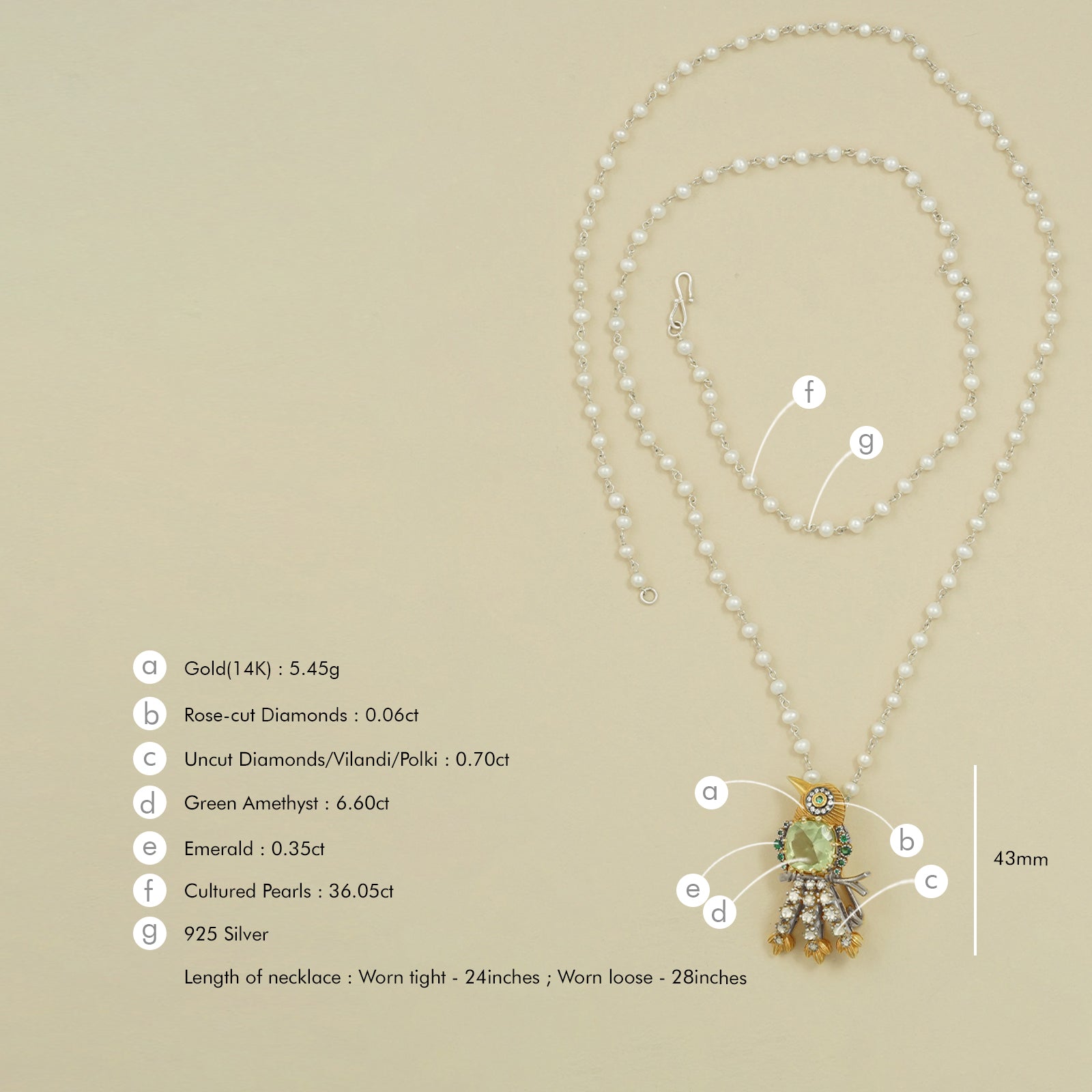 Lovebird brooch and Pendant