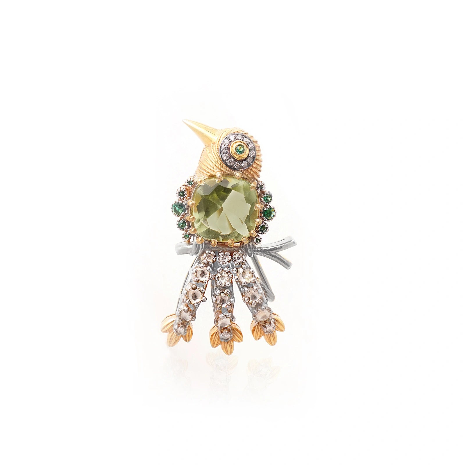 Lovebird brooch and Pendant