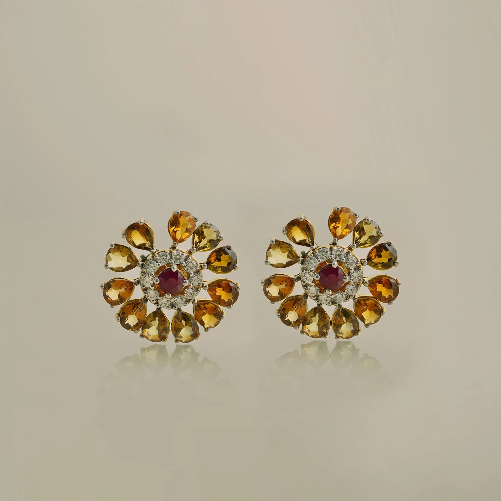 Dahlia Honey Ear Studs