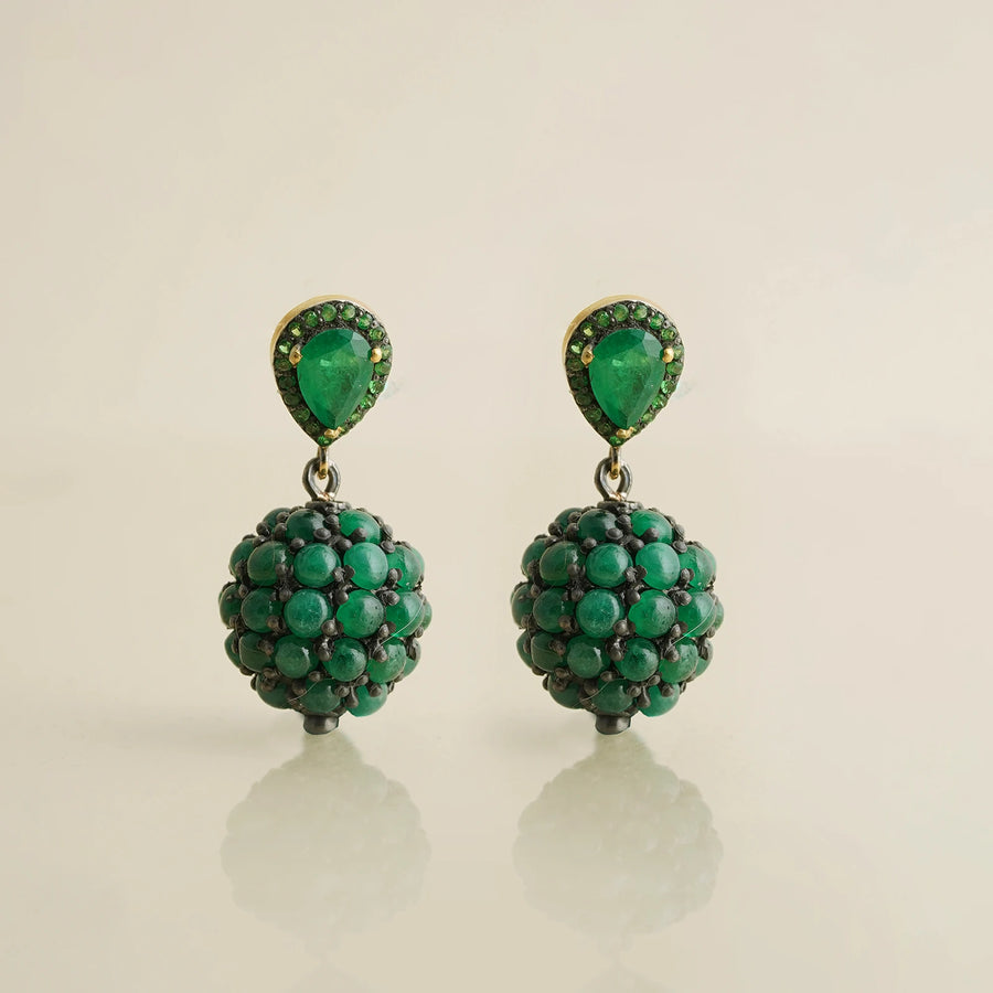 Willow Emerald Earrings