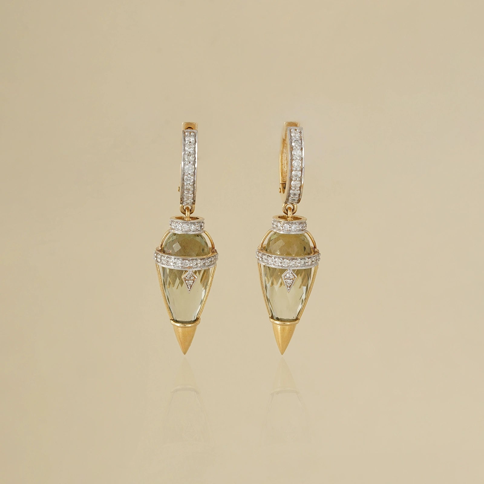 Harmony Olive Mini Earrings