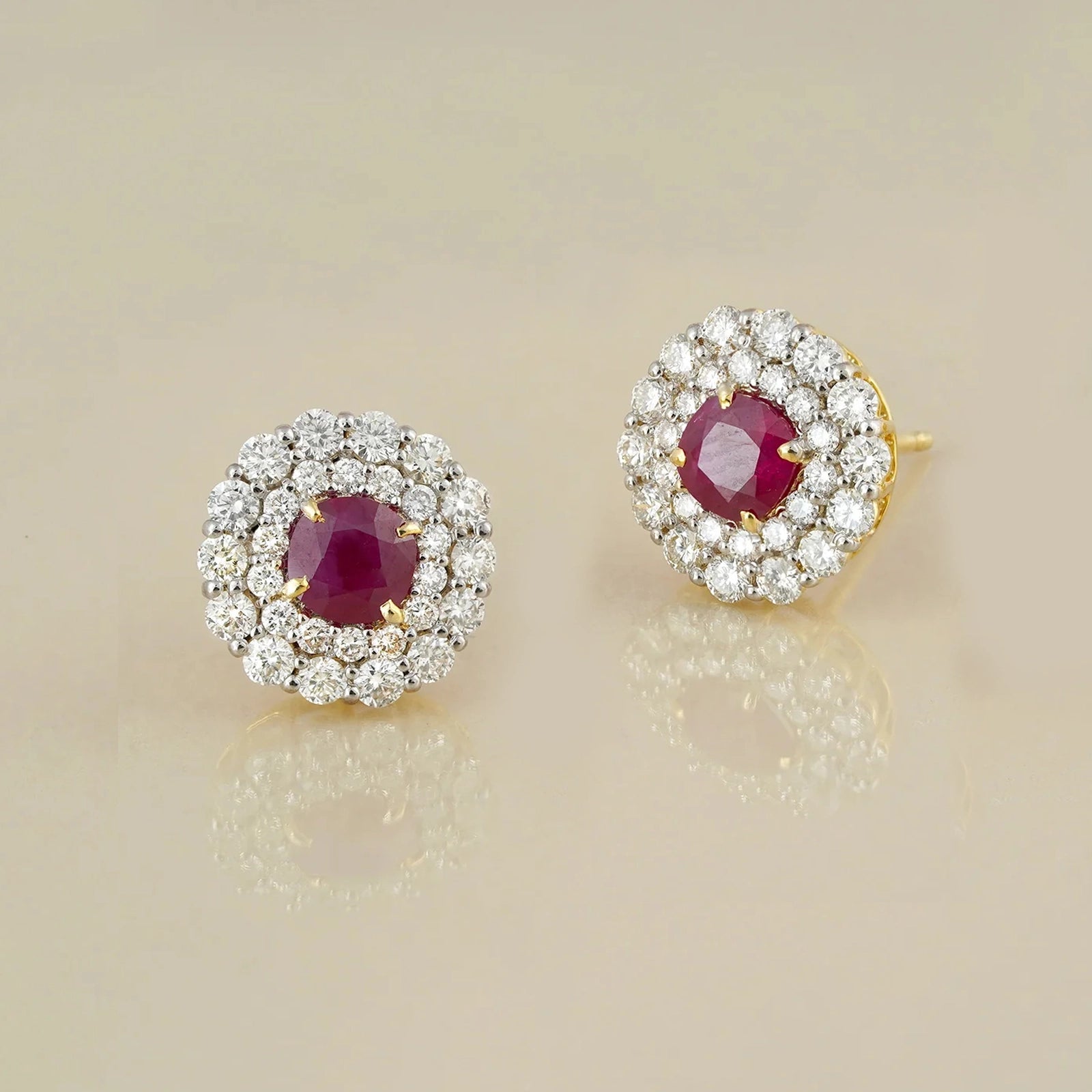 Carmen Ruby Ear Studs