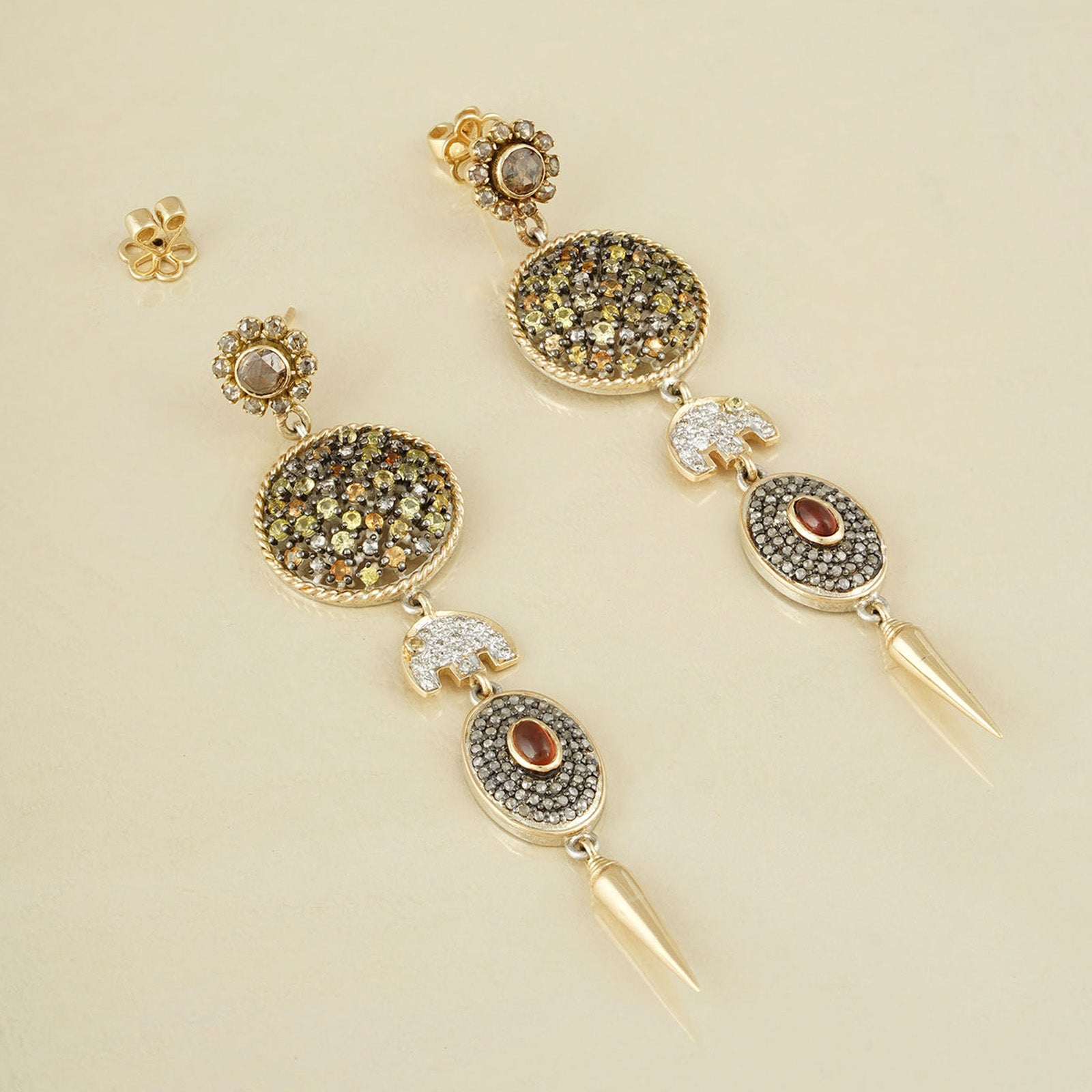 yellow and white sapphires