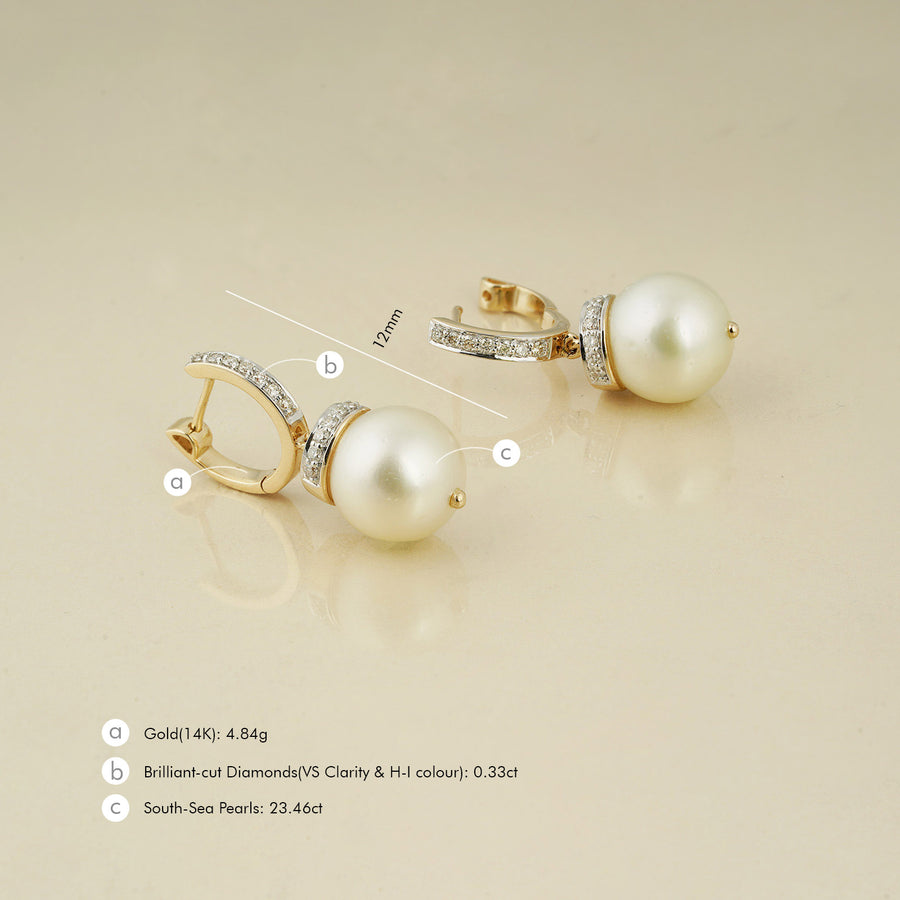 June South Sea Pearl Earrings