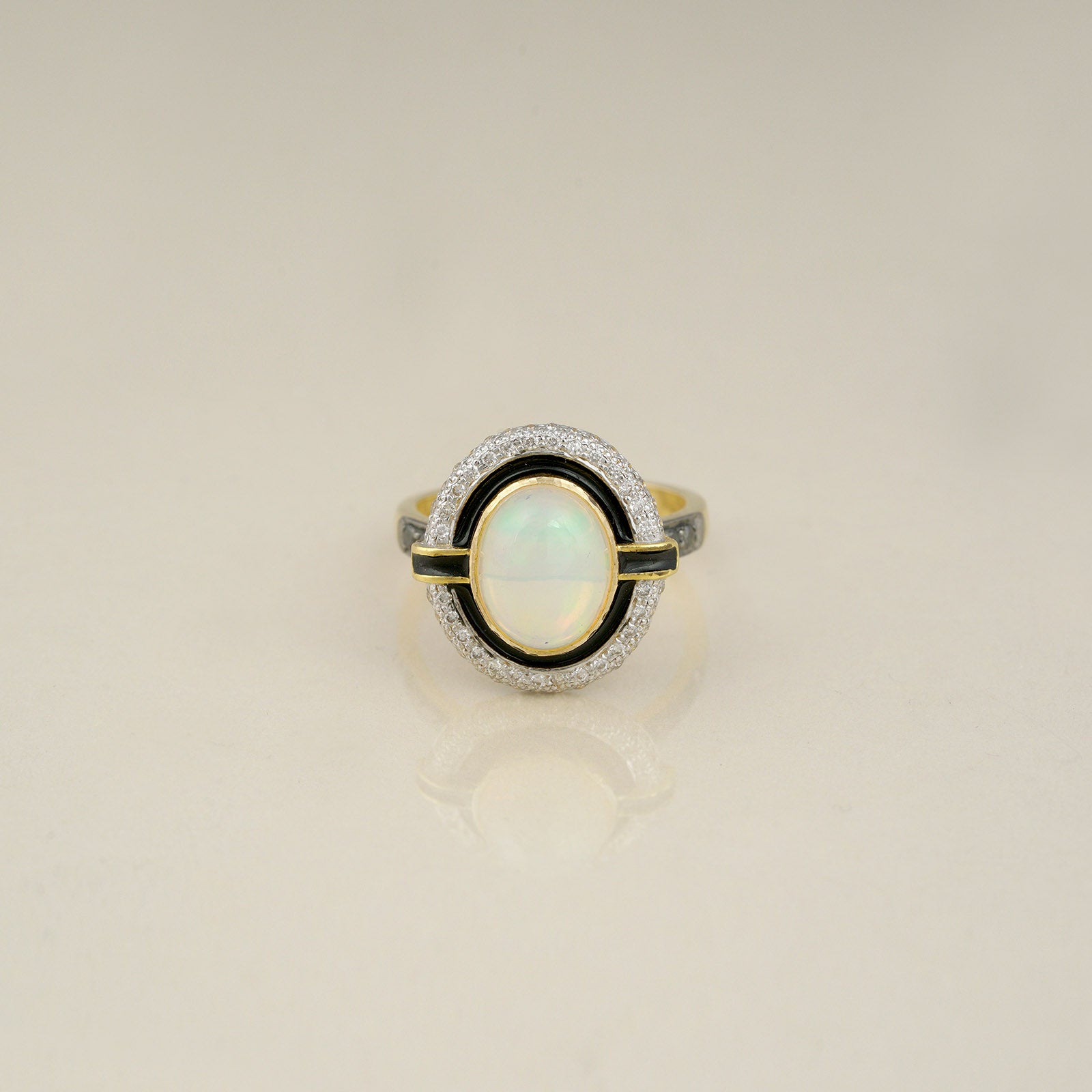 Marama Opal and Diamond Ring