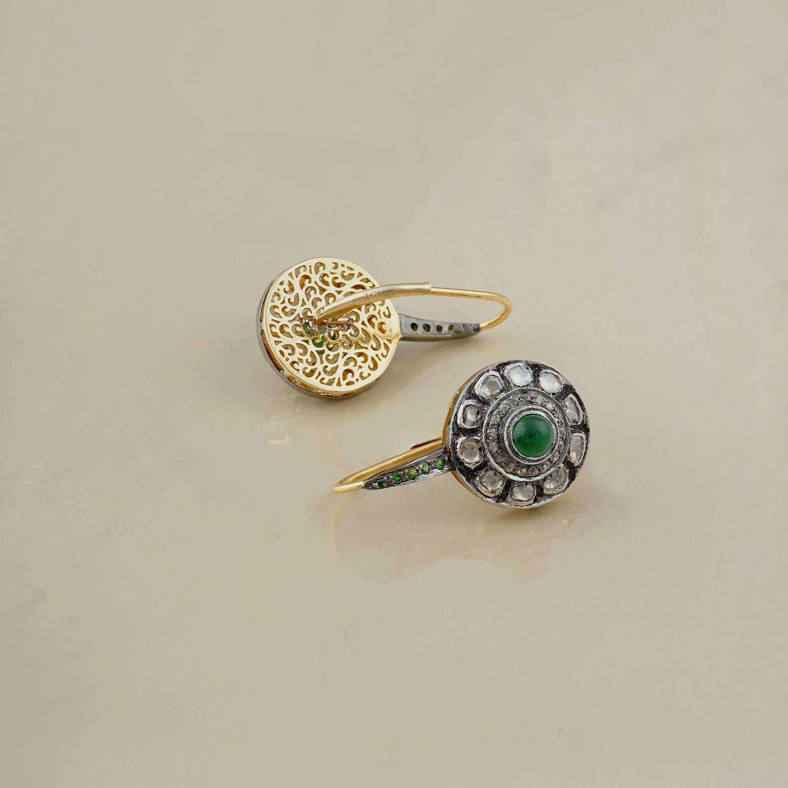 Jaipur Emerald Earrings