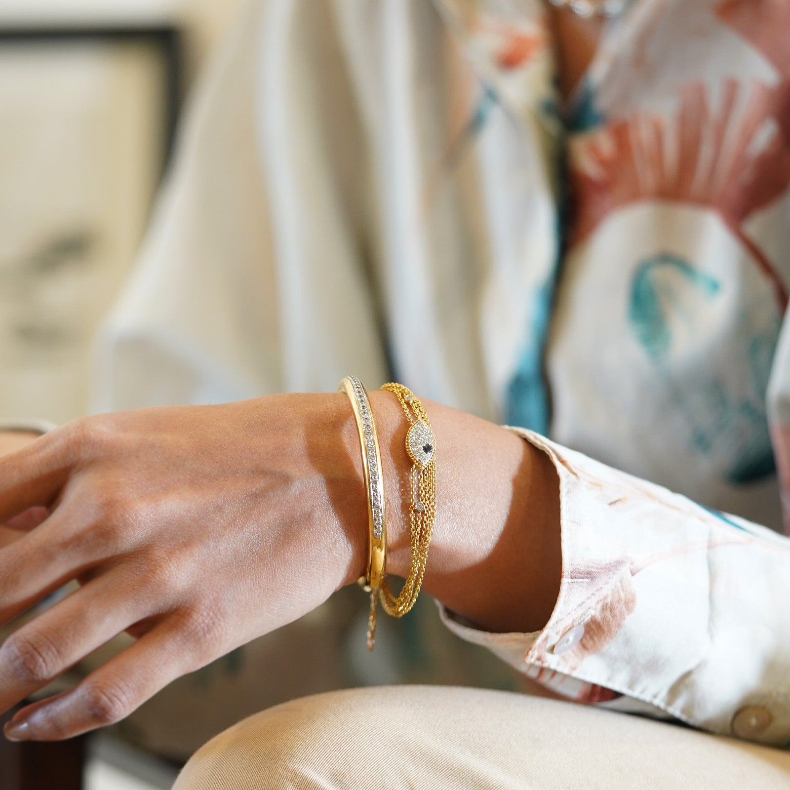 Gold and Diamond Bracelet