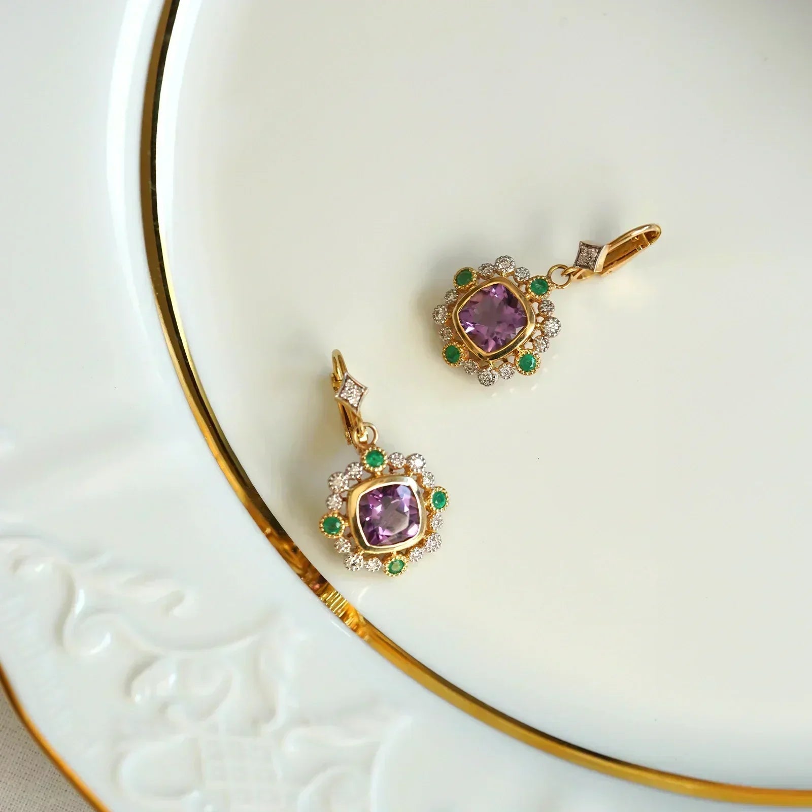 Dakota Mini Earrings Amethyst