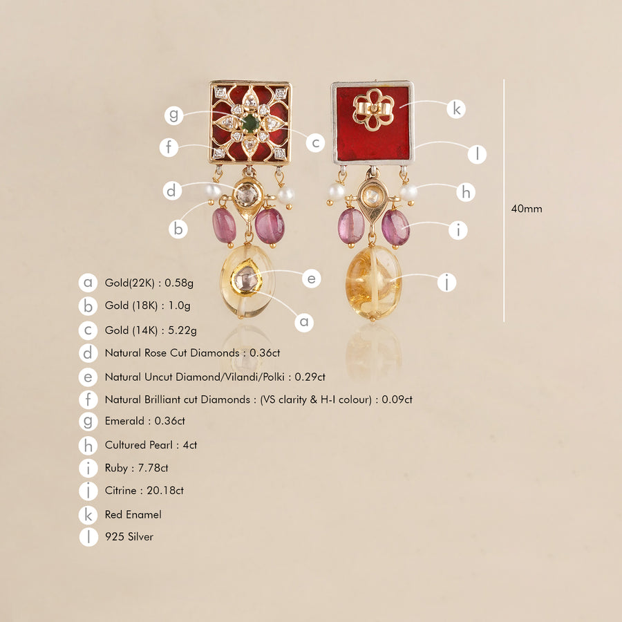 Arya Scarlette Earrings