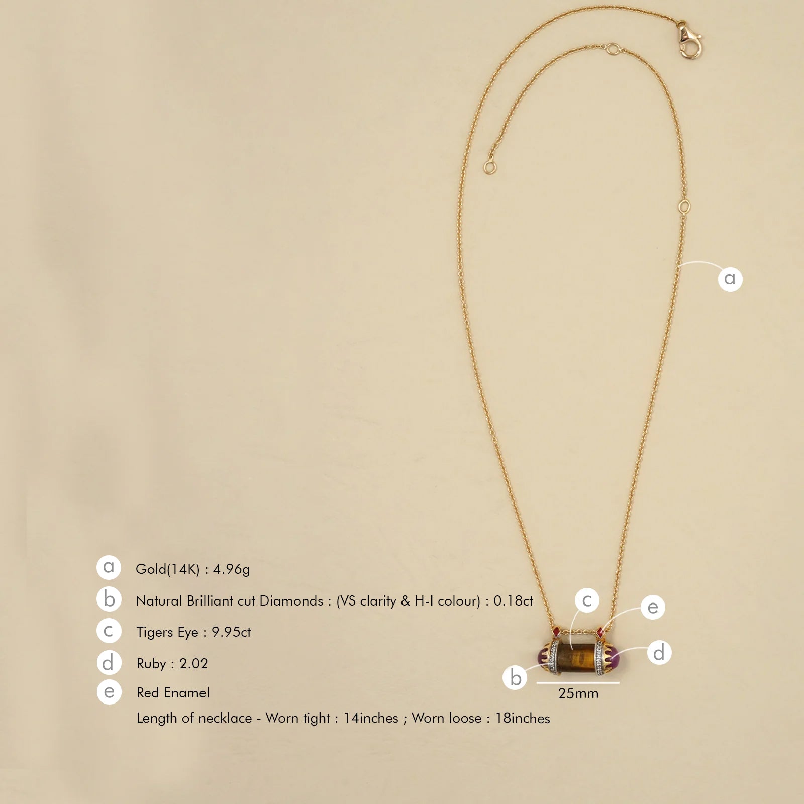 Aurora Tigers Eye Necklace