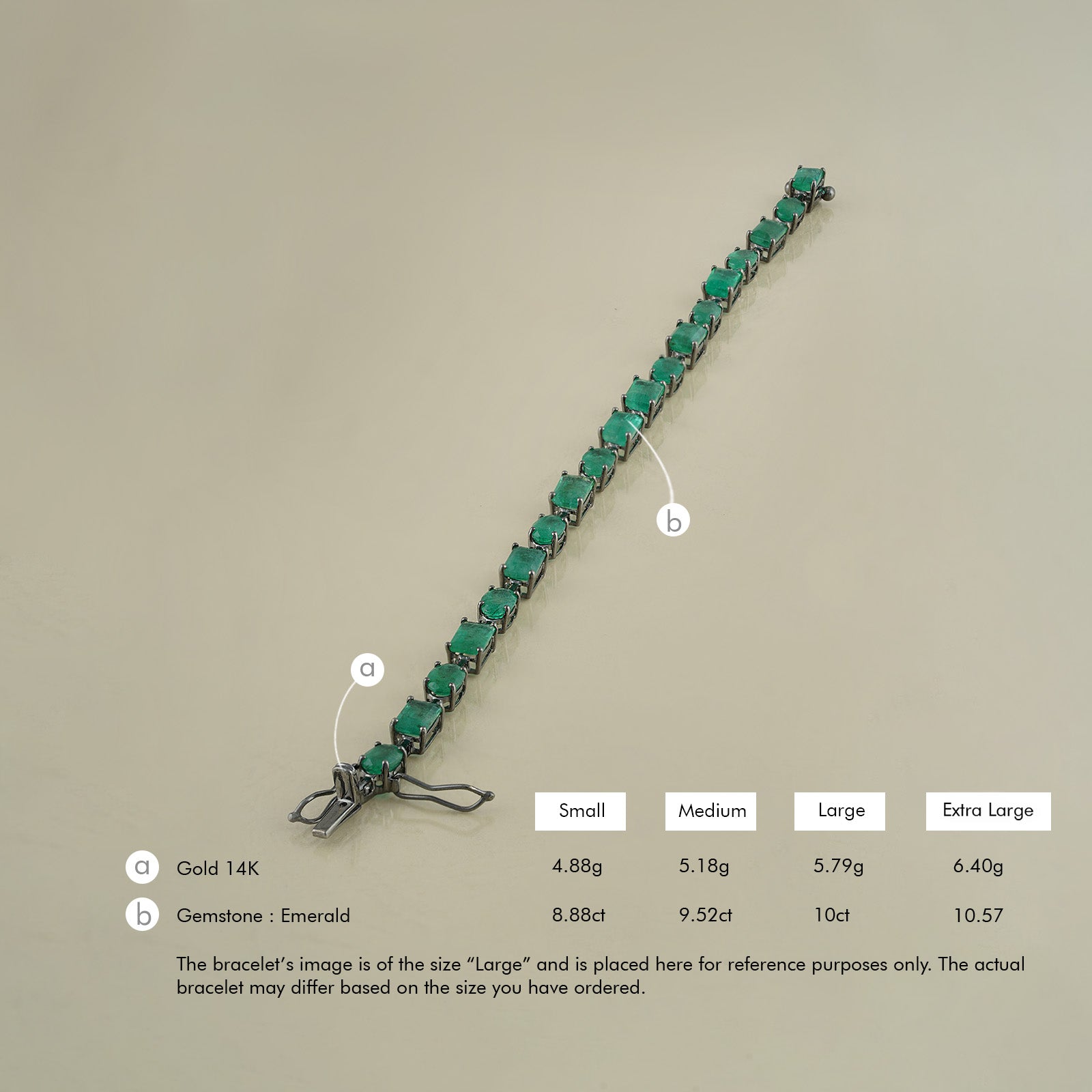 Athena Emerald Bracelet