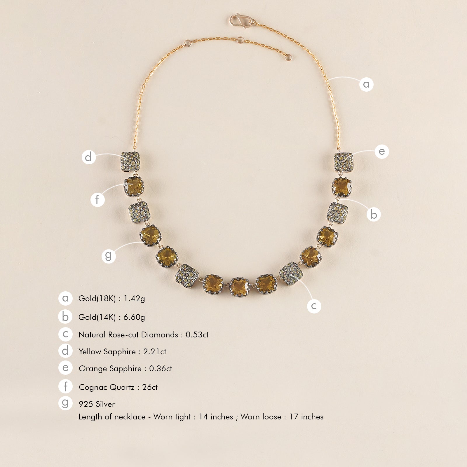 Cairo Honey Necklace