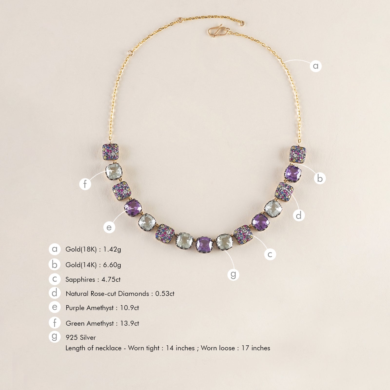 Cairo Orchid Necklace