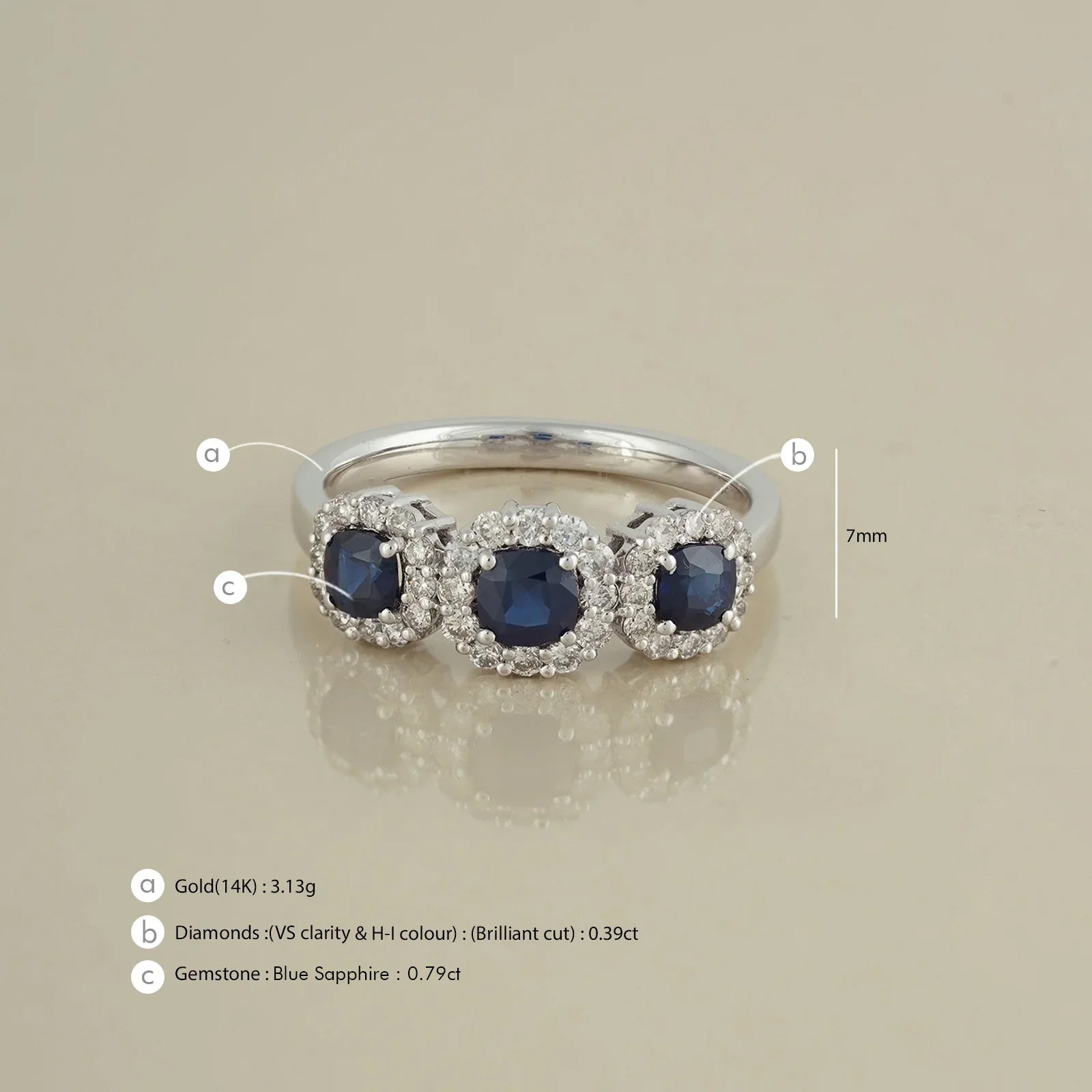 Cerys Sapphire Ring