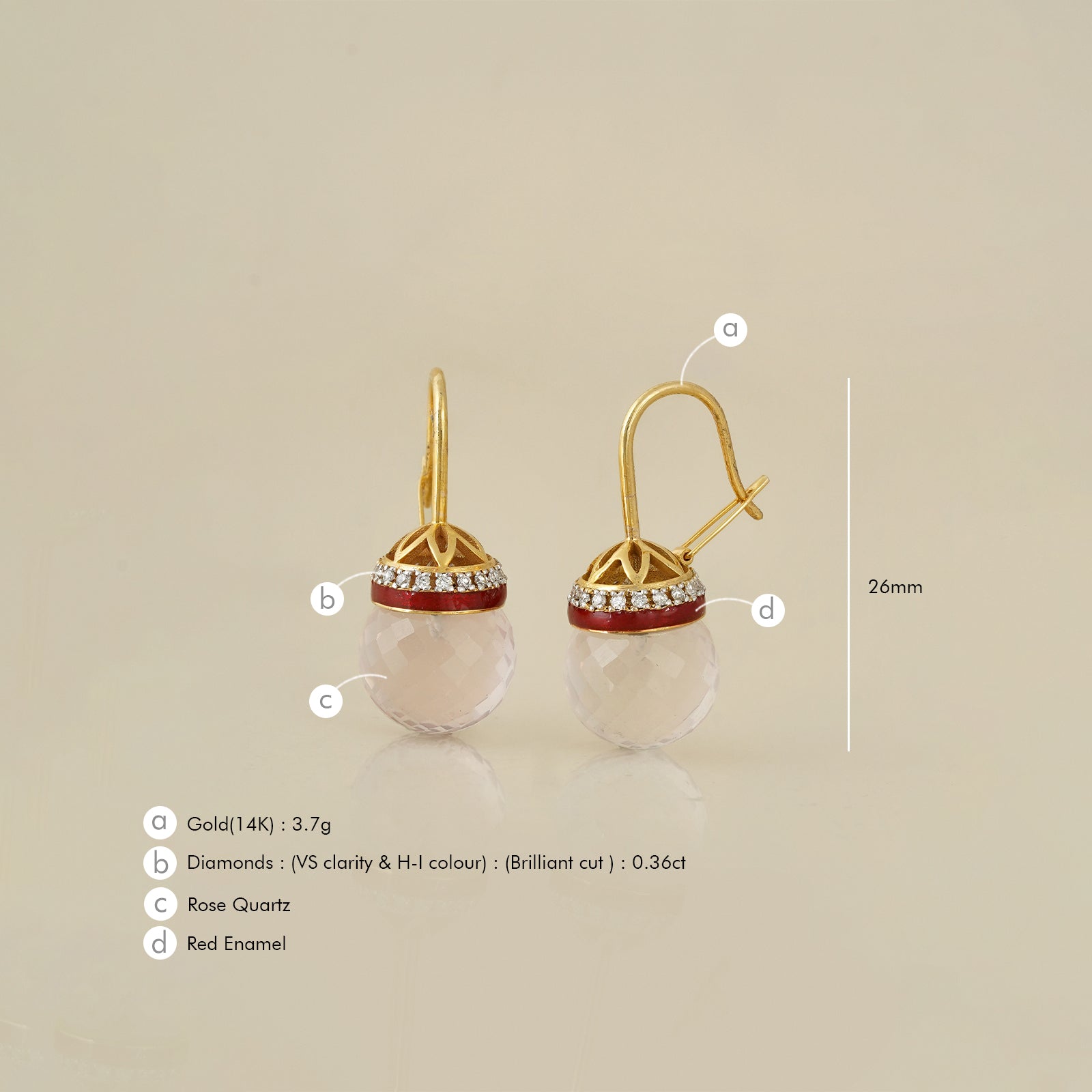 Chloe Rose Earrings