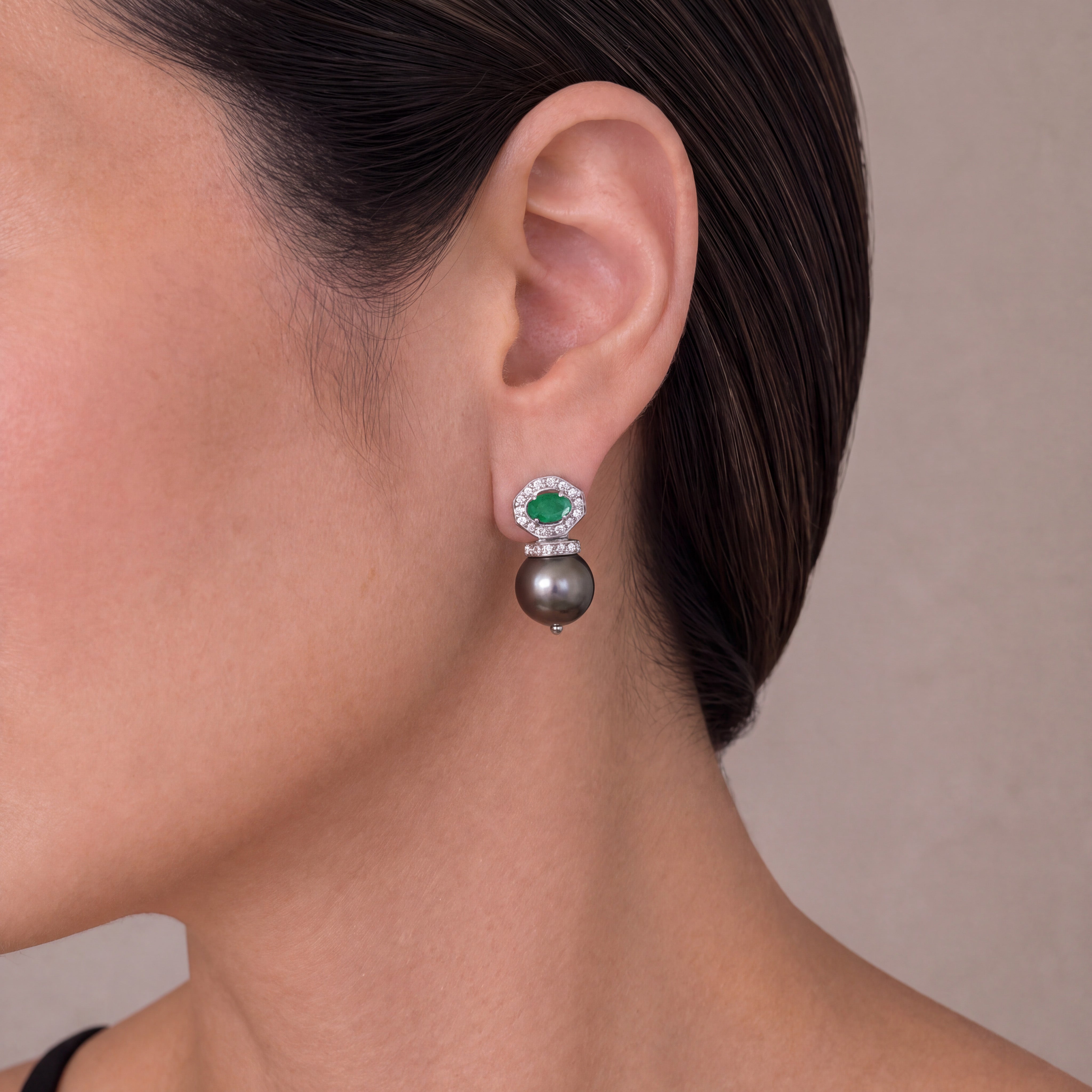 Emily Tahitian Pearl Earrings