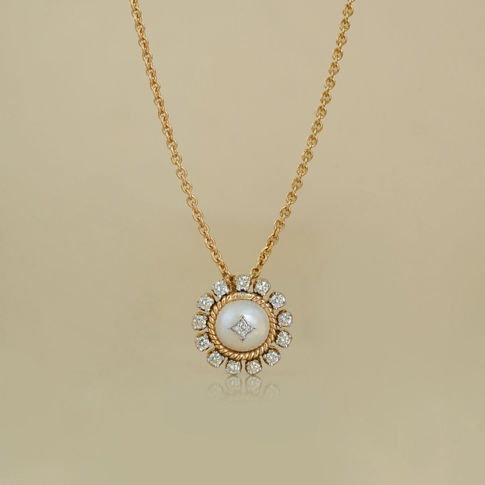 Zoe Snow Pendant Necklace