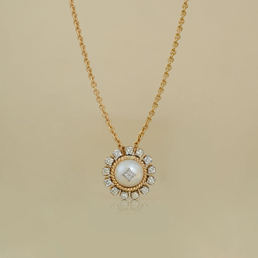 Zoe Snow Pendant Necklace