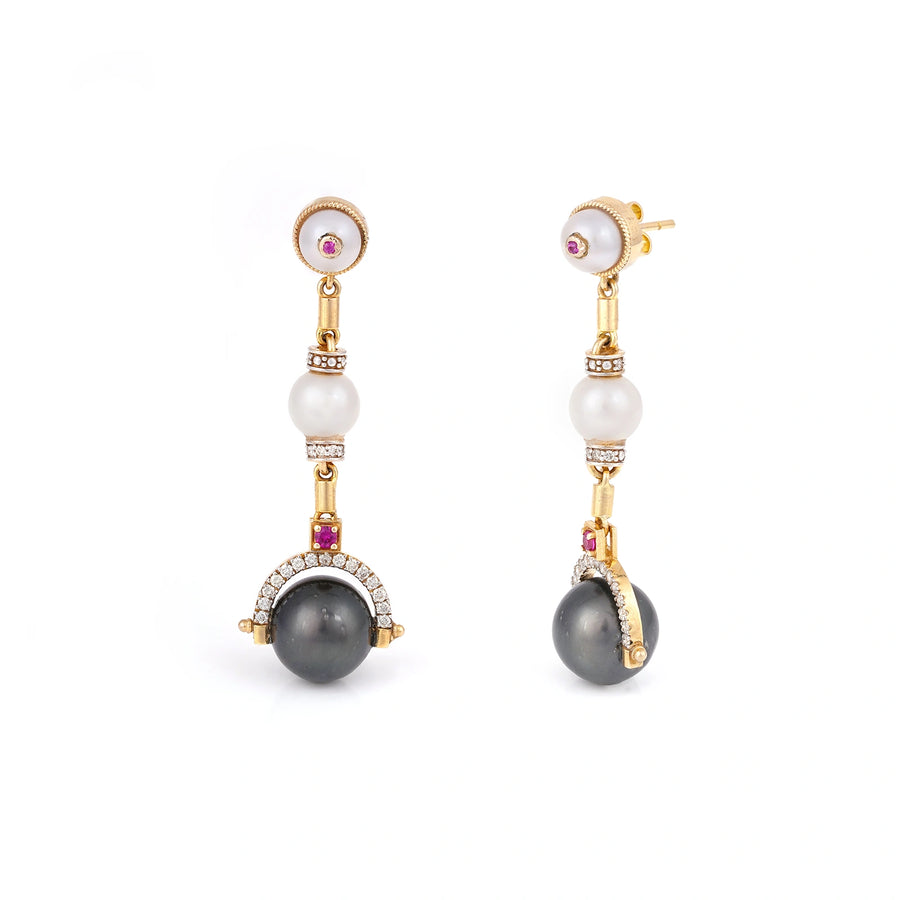 Robin Tahitian Pearl Drop Earrings