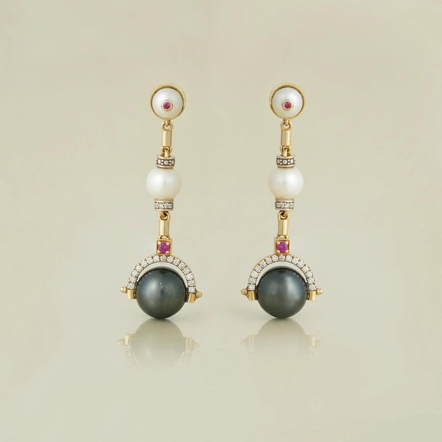 Robin Tahitian Pearl Drop Earrings