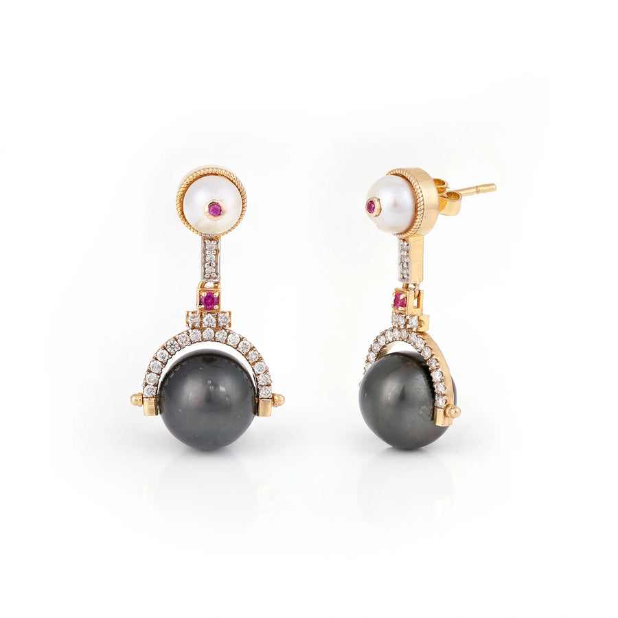 Debbie Tahitian Pearl Mini Drop Earrings