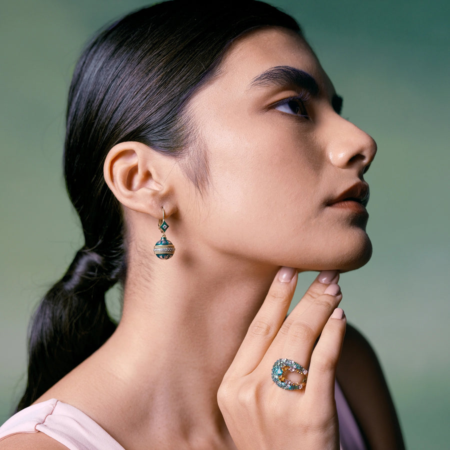 Eva Mini Sage Earrings