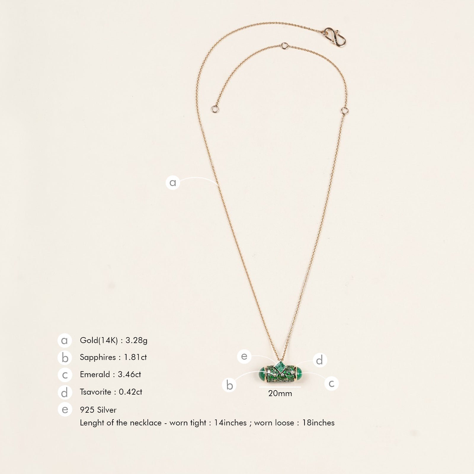Evra Forest Pendant Necklace