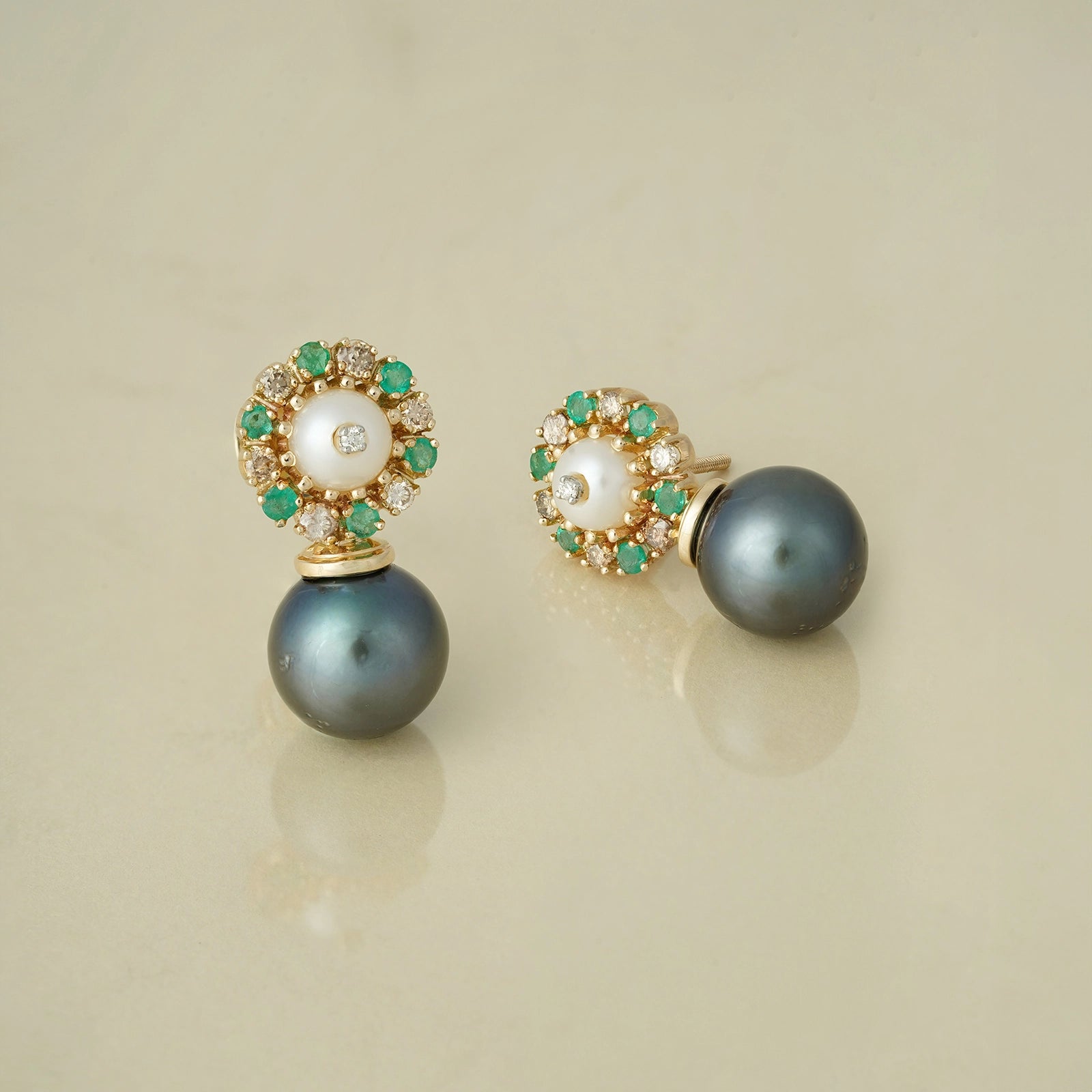 Jackie Tahitian Pearl Drop Earrings