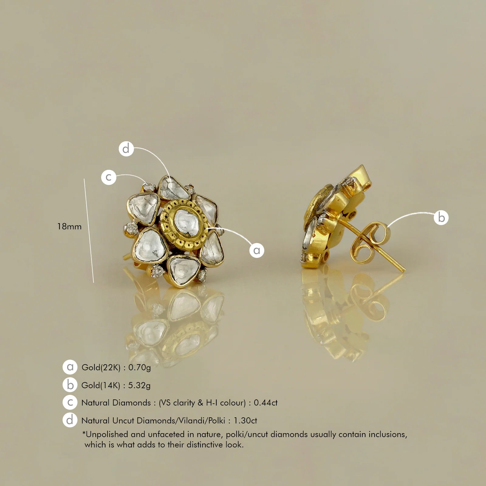 Flower-of-life Ear Studs