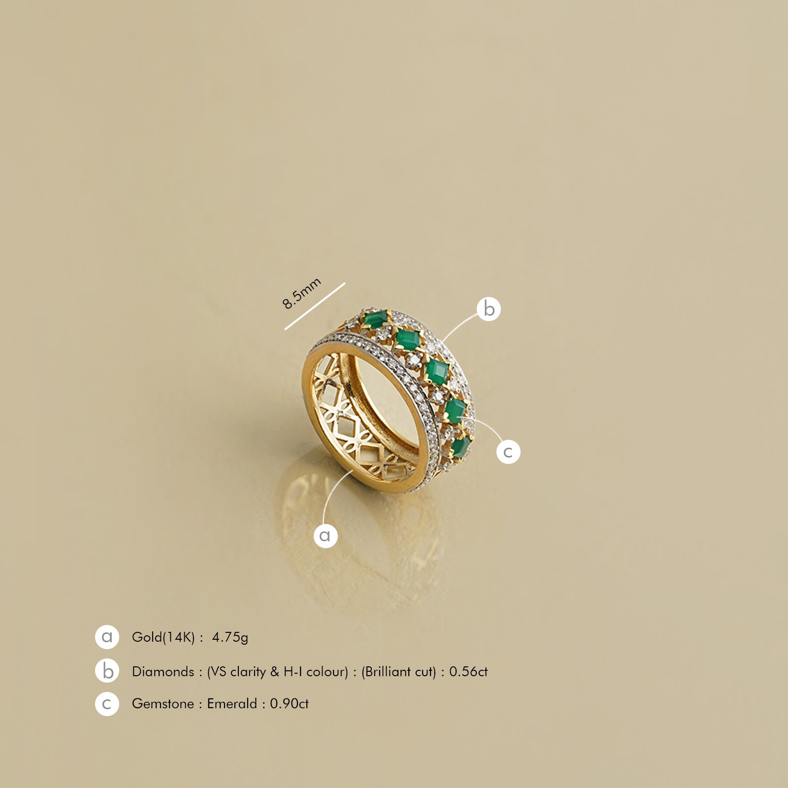 Freida Emerald Ring