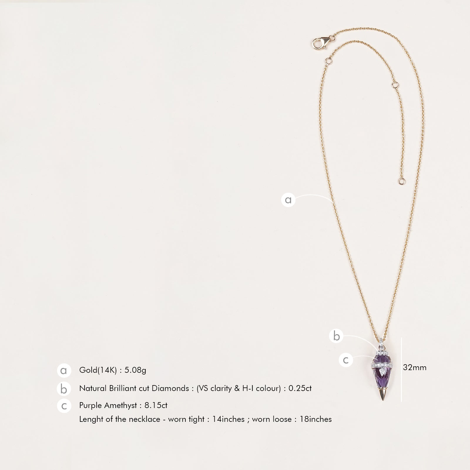 Harmony Orchid Mini Necklace