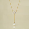 Hexa South Sea Pearl Lariat Necklace