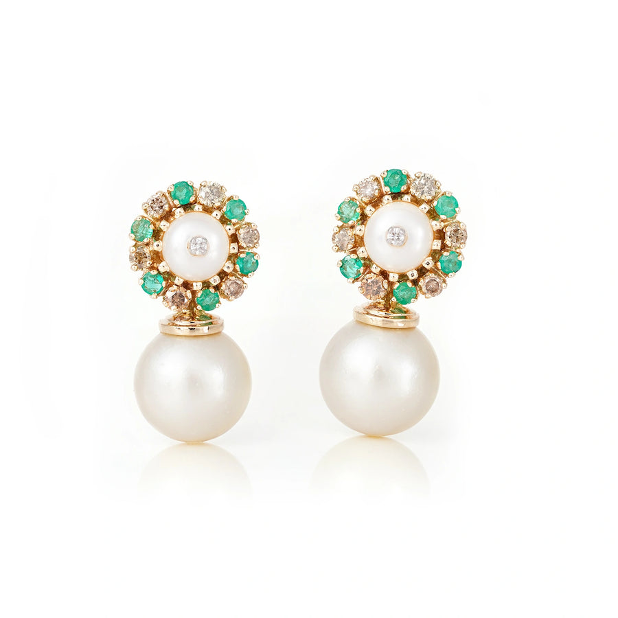 Jackie South Sea Pearl Drop Earrings - Main Image