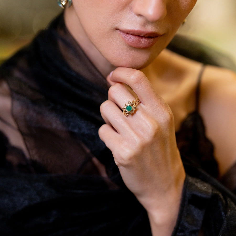 Julia Emerald Ring