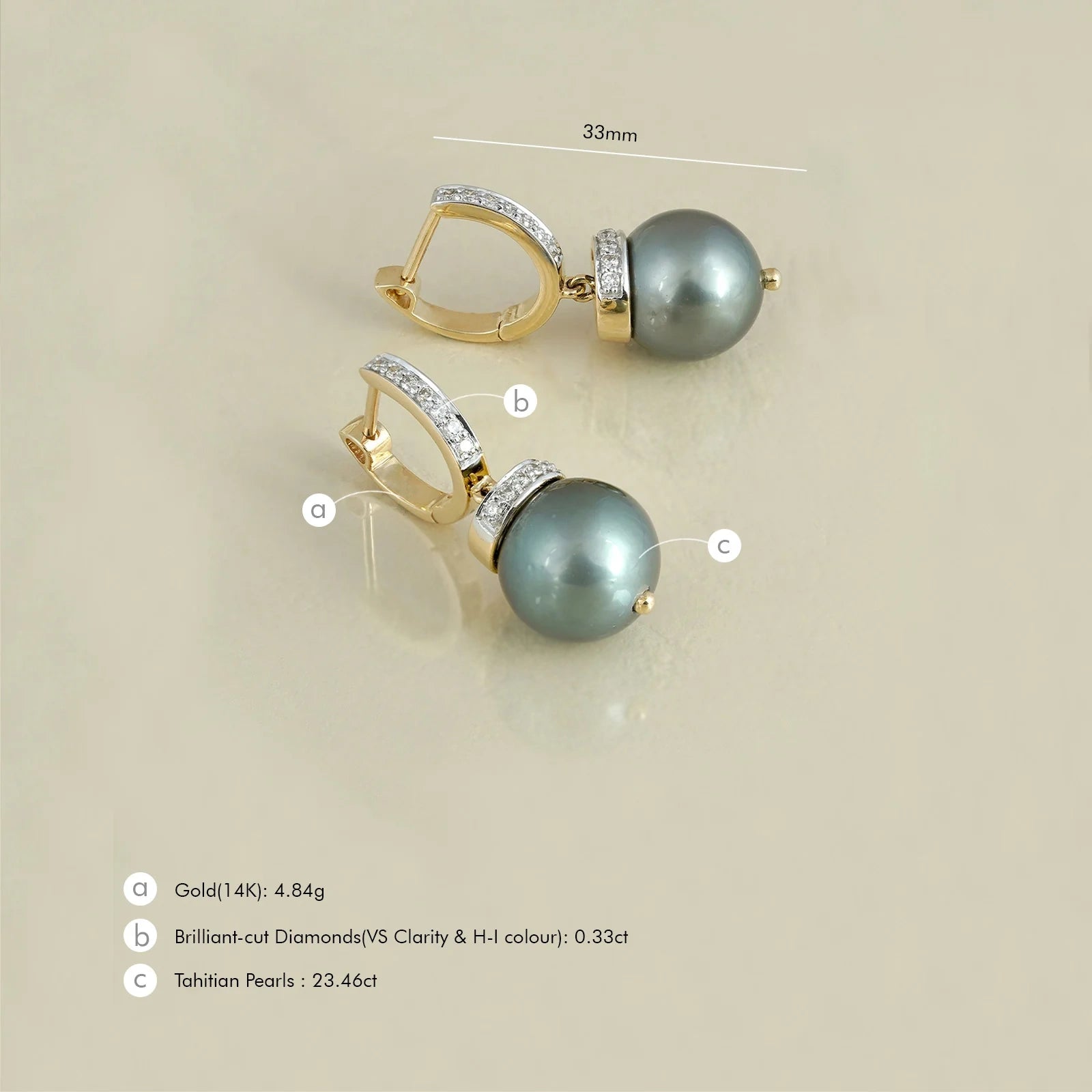 June Tahitian Pearl Earrings