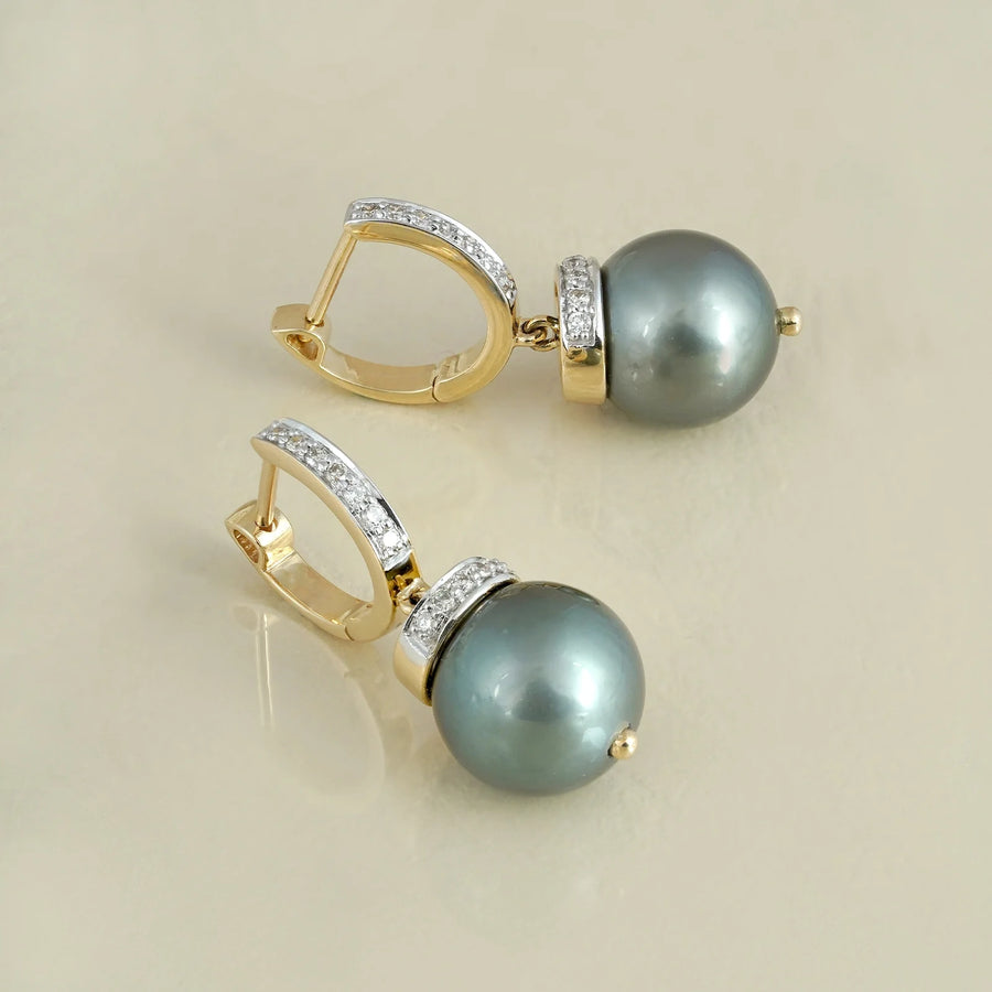 June Tahitian Pearl Earrings