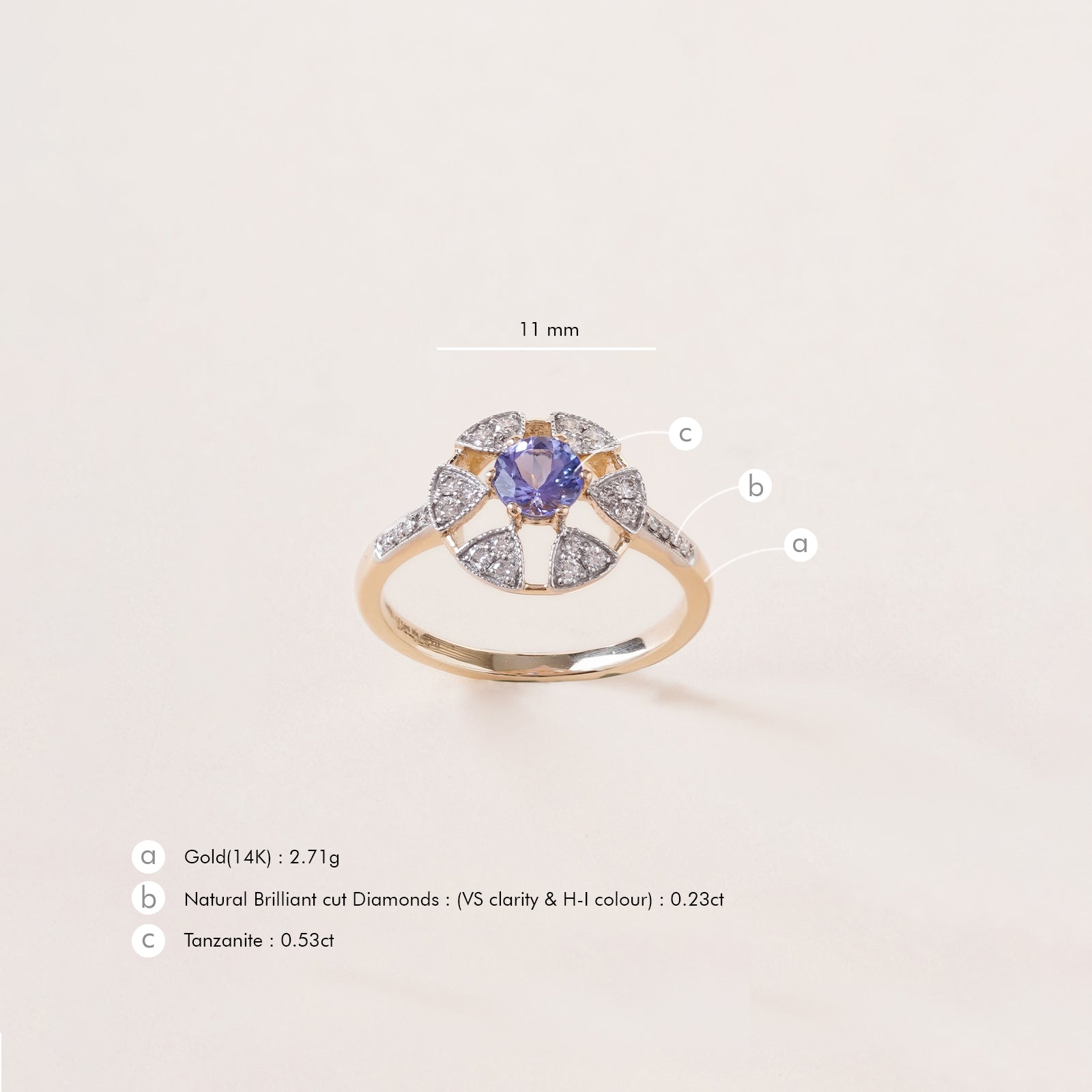 Laura Tanzanite Ring