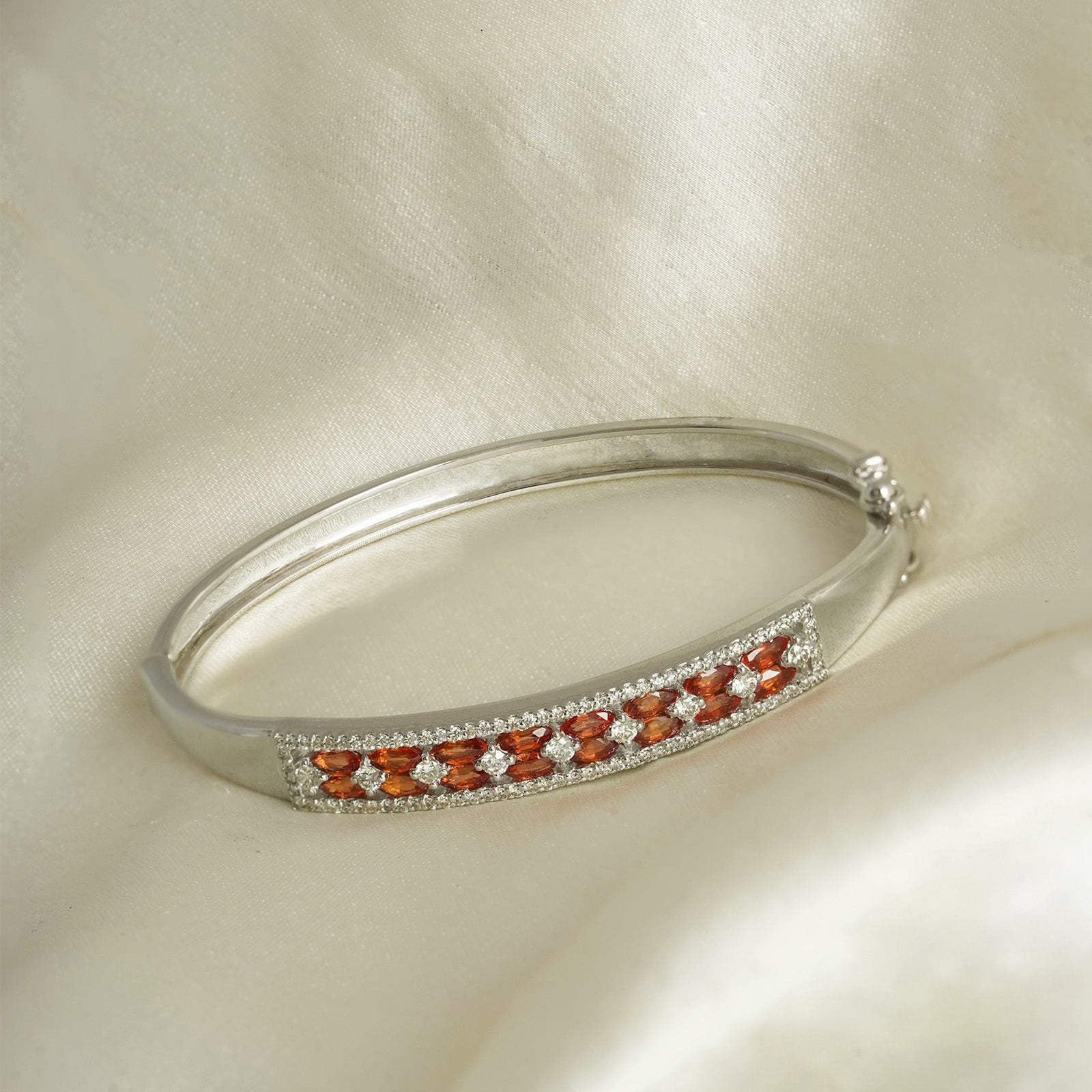 Phoebe Orange Sapphire Bracelet