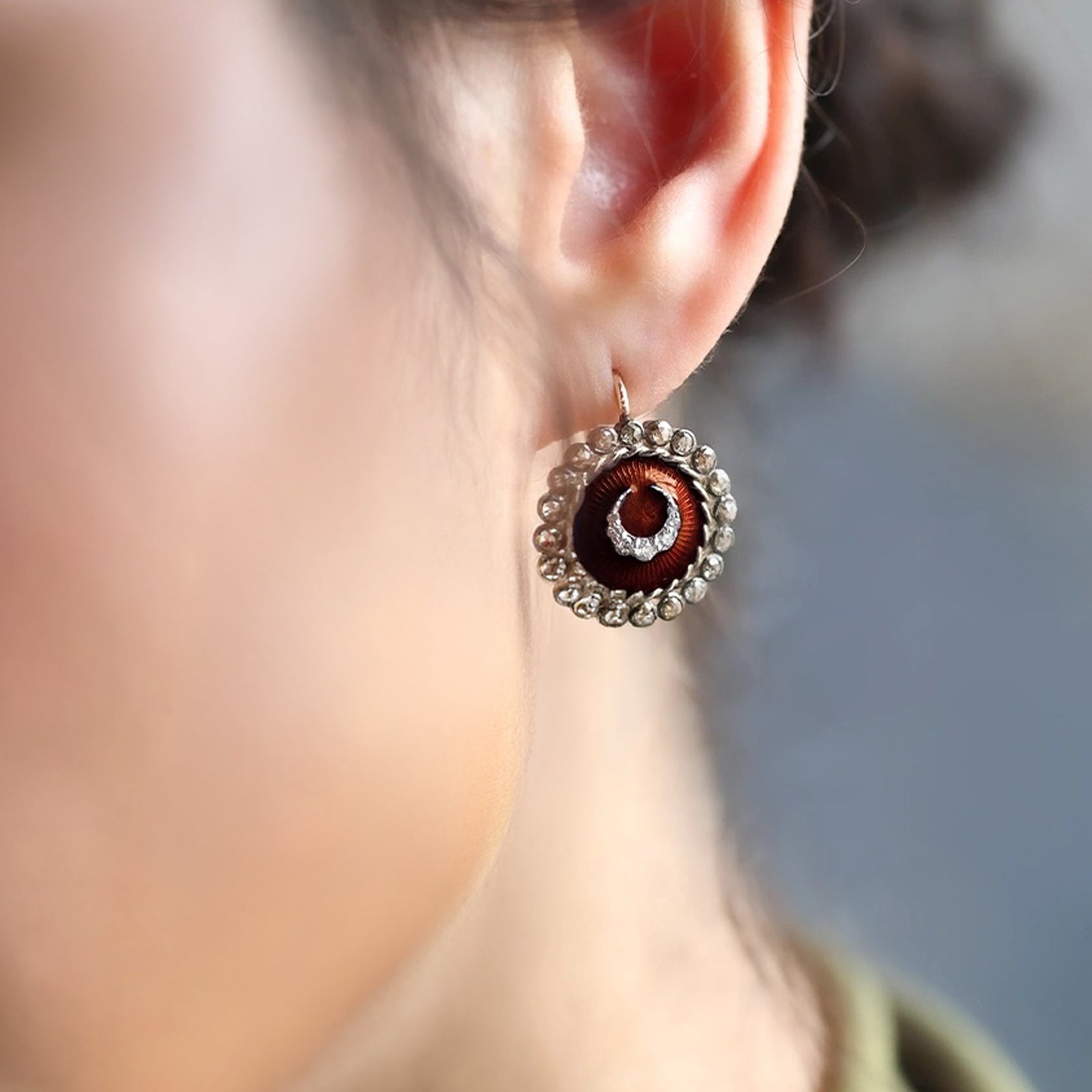 Sarai Mini Crimson Earrings