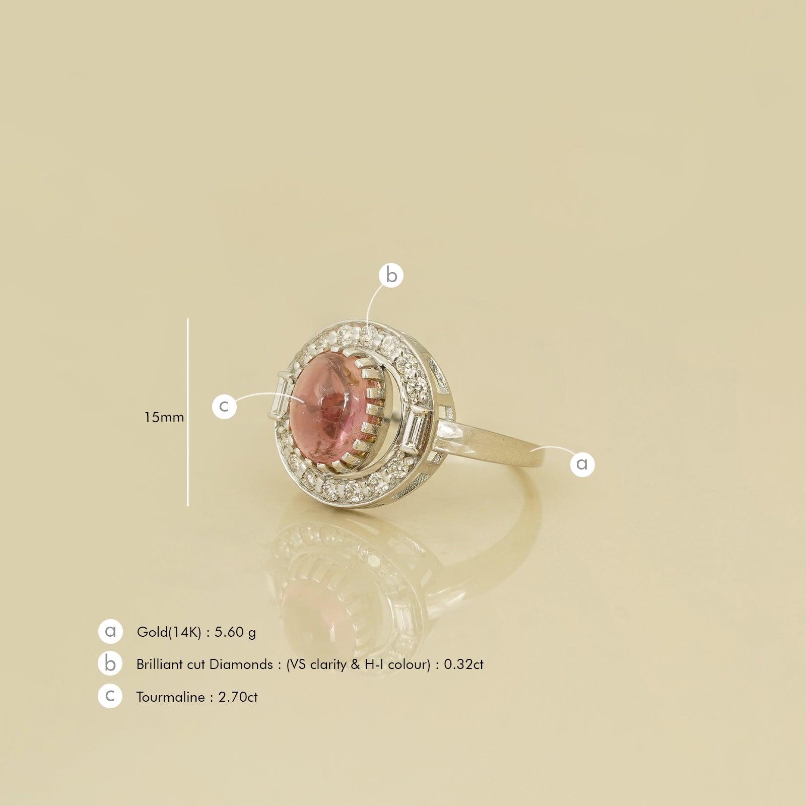 Evelyn Tourmaline Ring