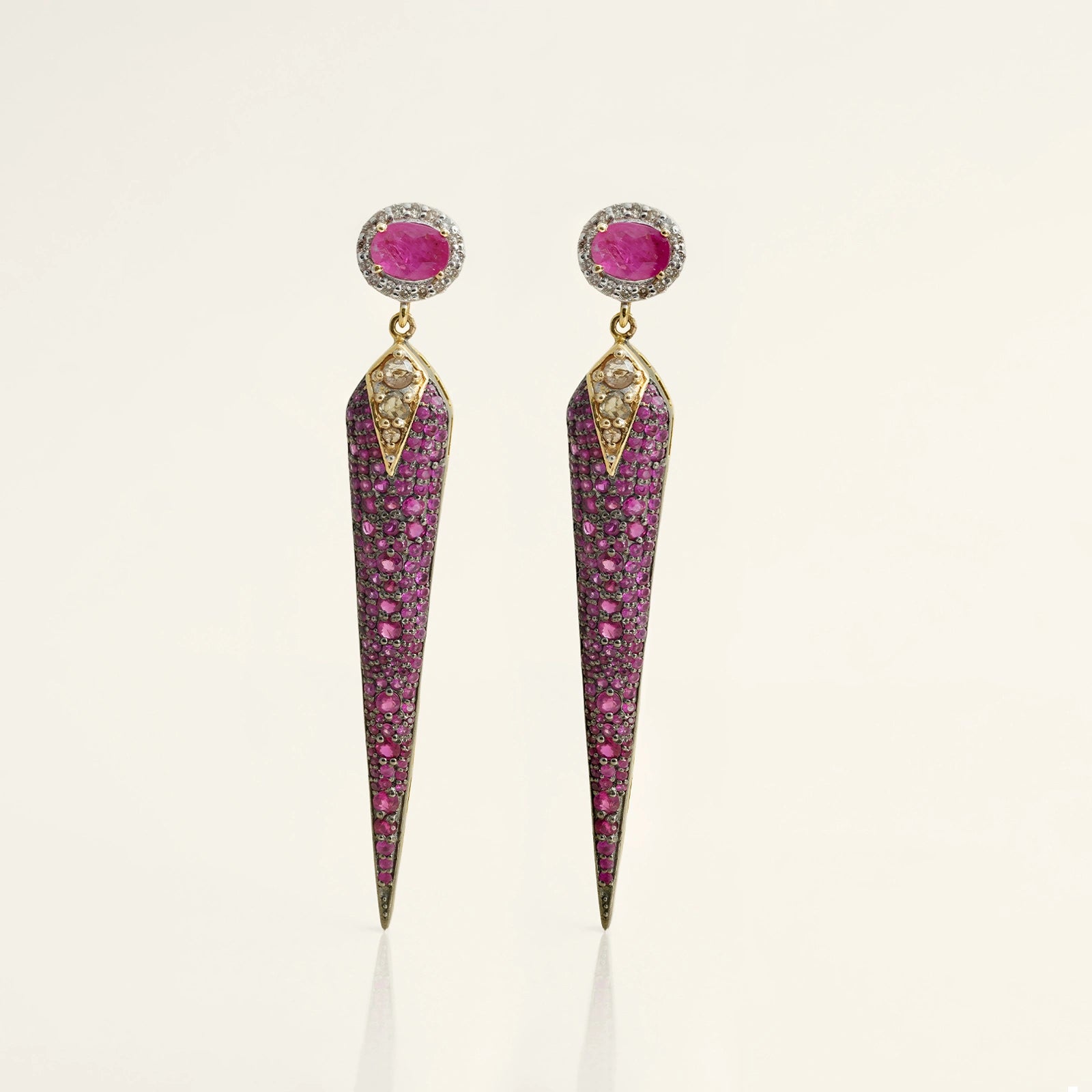 Rosa Ruby Earrings