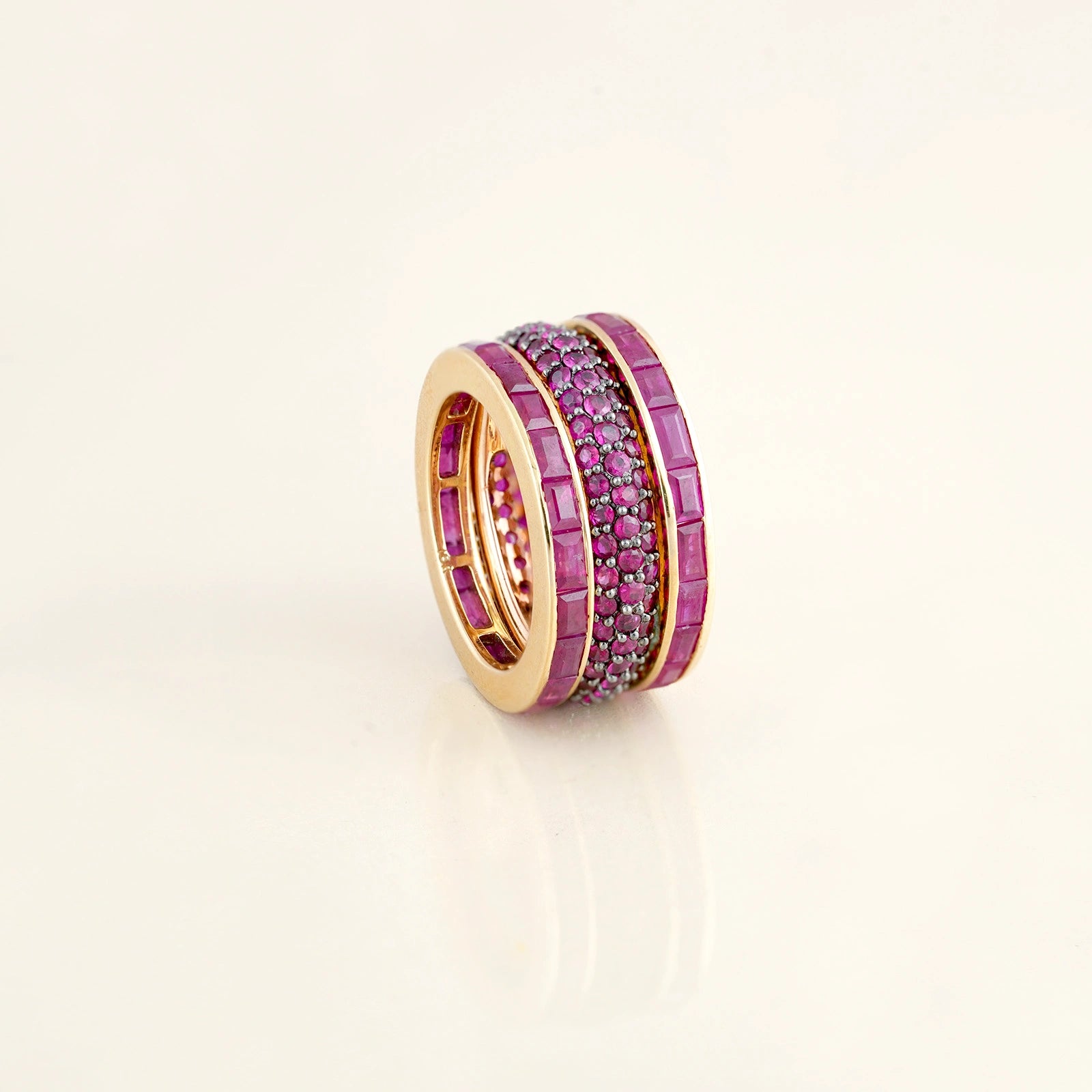 Mila Ruby Ring Set