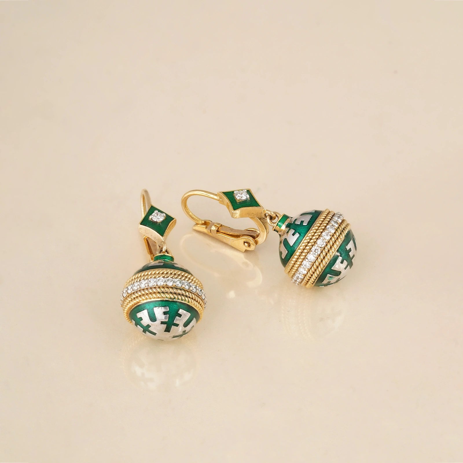 Eva Mini Sage Earrings