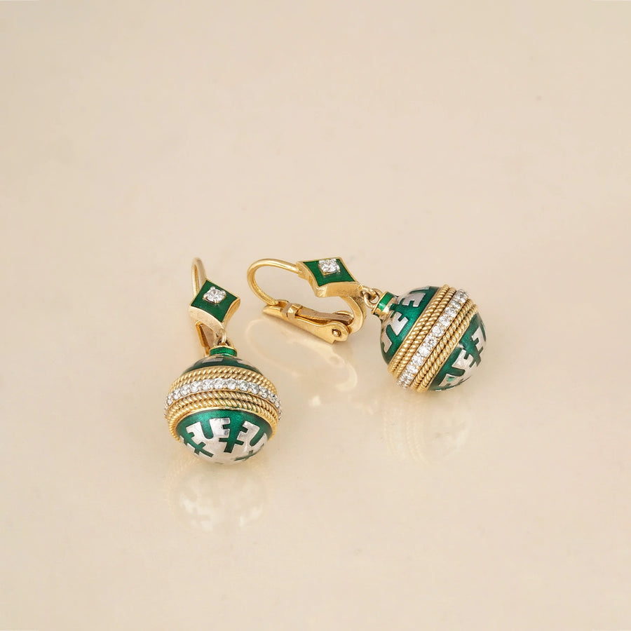 Eva Mini Sage Earrings