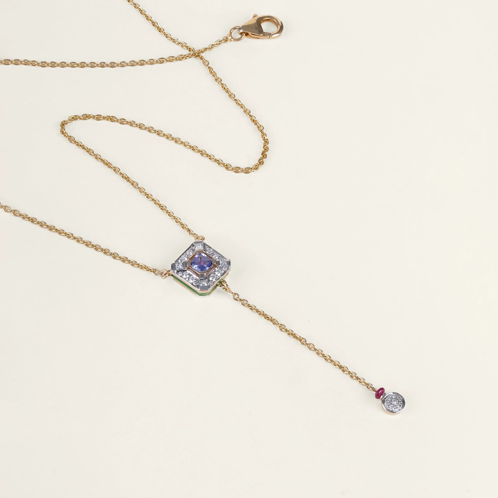 Nizam Tanzanite Pendant Necklace